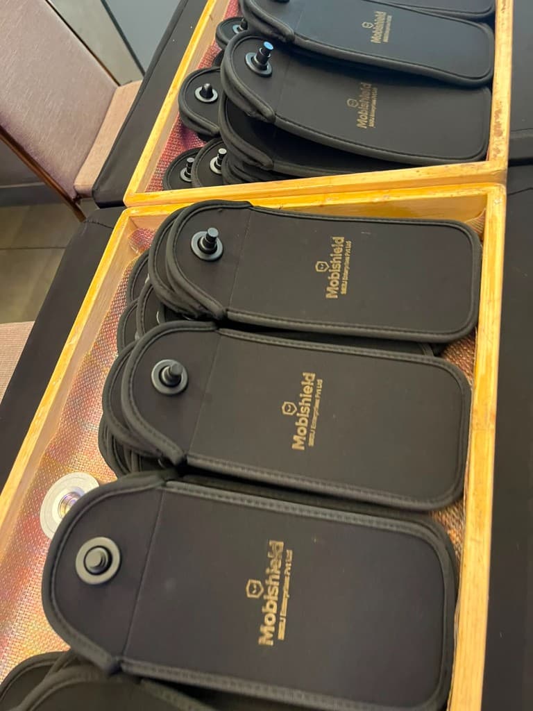 Branded MobiShield pouches by MKRJ Enterprises